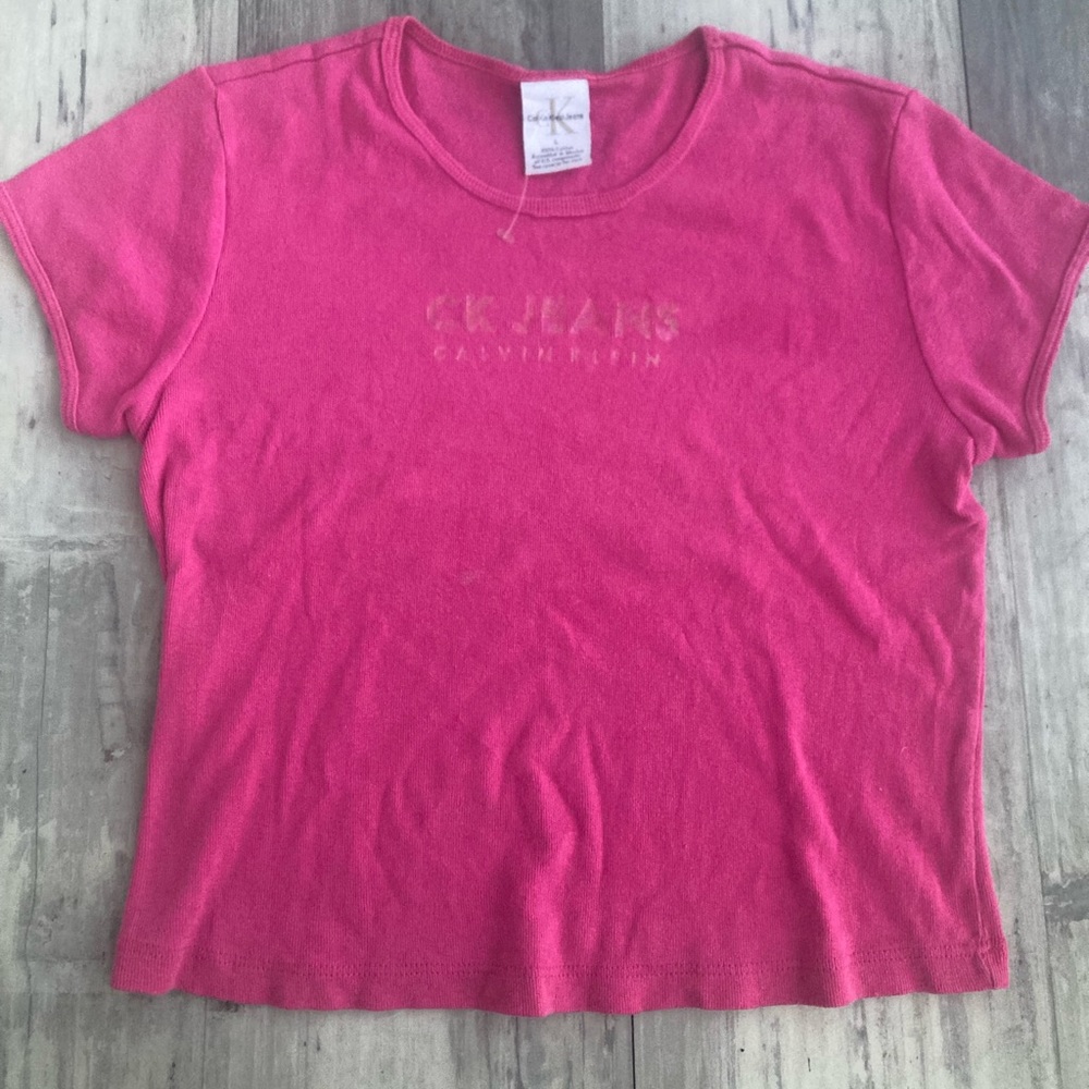 Calvin Klein Hot Pink Crop Top